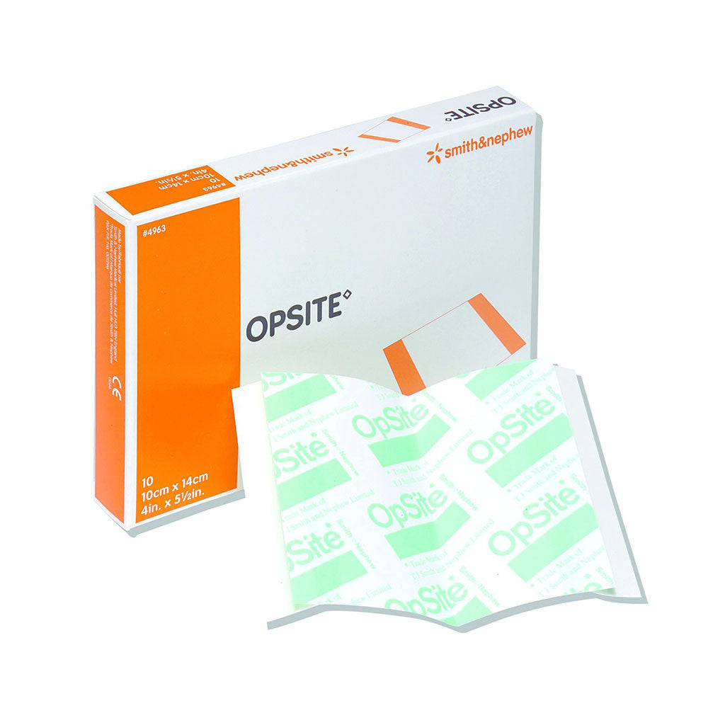 Smith And Nephew Opsite Transparent Adhesive Dressing 5.5 X 4, 10 Ea